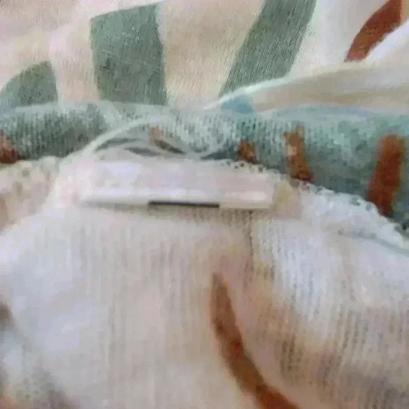 Cynthia Rowley Linen Top Womens 1X Boho Flowy Fall Floral Leaves Lagenlook - Picture 12 of 16